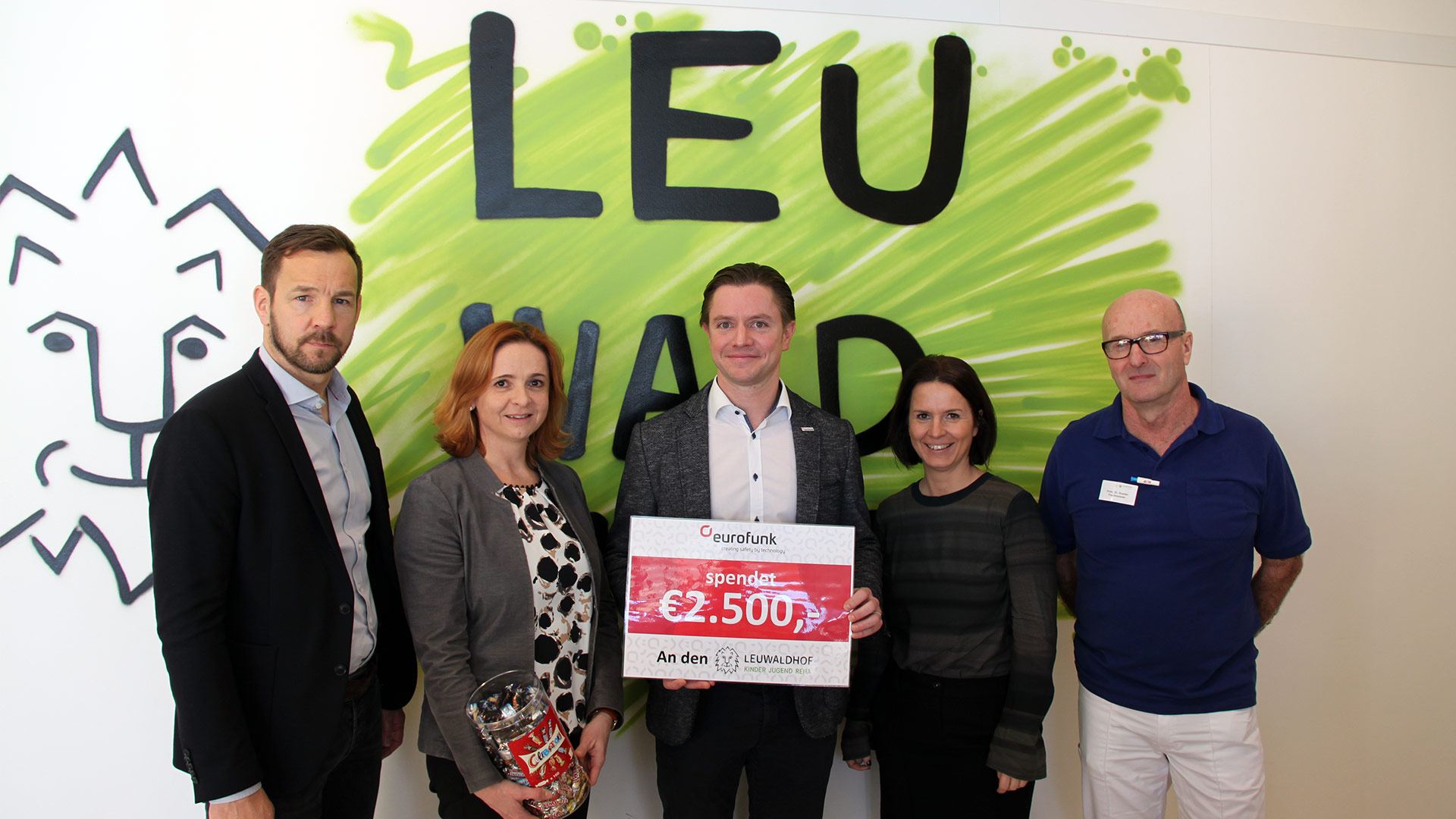 eurofunk donates €2.500,- to the Leuwaldhof Children and Youth Rehabilitation Center